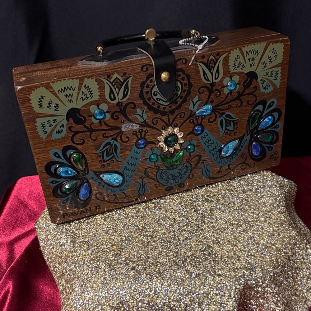 Vintage Enid Collins Handcrafted Box Purse